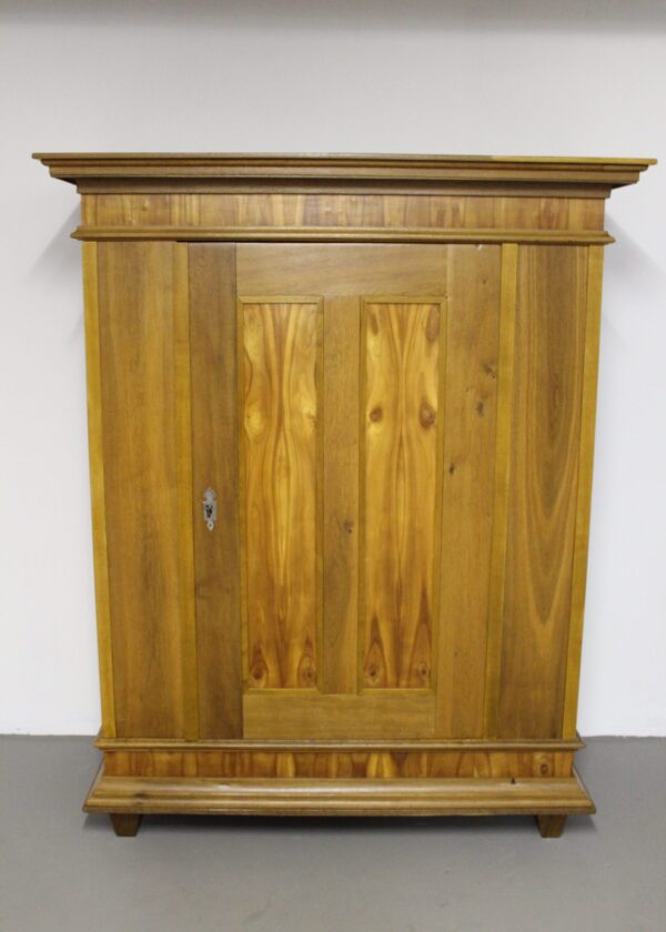 Biedermeier Schrank eintürig Eiche / Kirsch