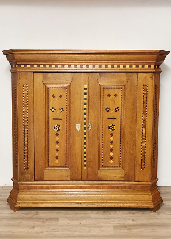 Spät Barock Schrank Eiche um 1800 Marburg / Biedenkopf