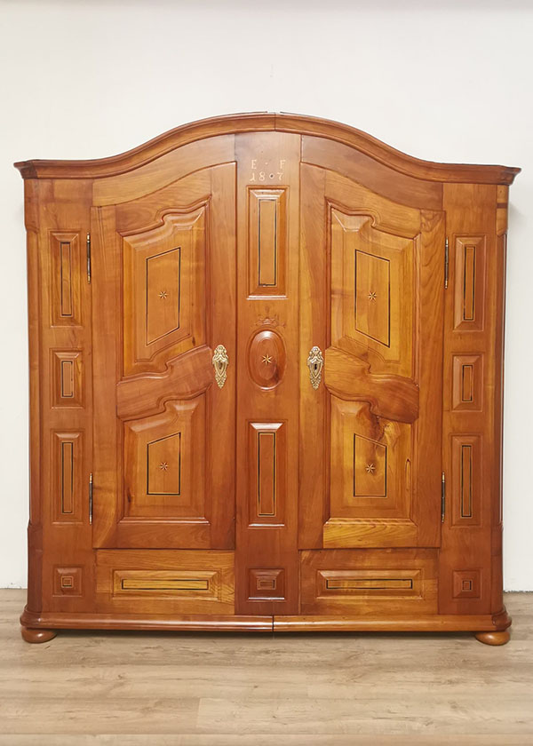 Barock Bogen Schrank Kirschbaum