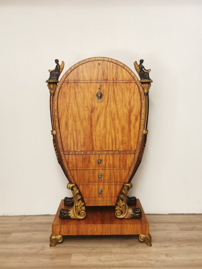 Lyra Sekretär / Schreibschrank Rosenholz mit Palisander