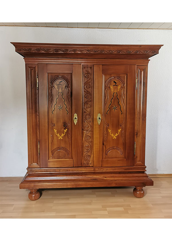 Barock Schrank Kirschbaum / Schreinermeister Heck um 1800