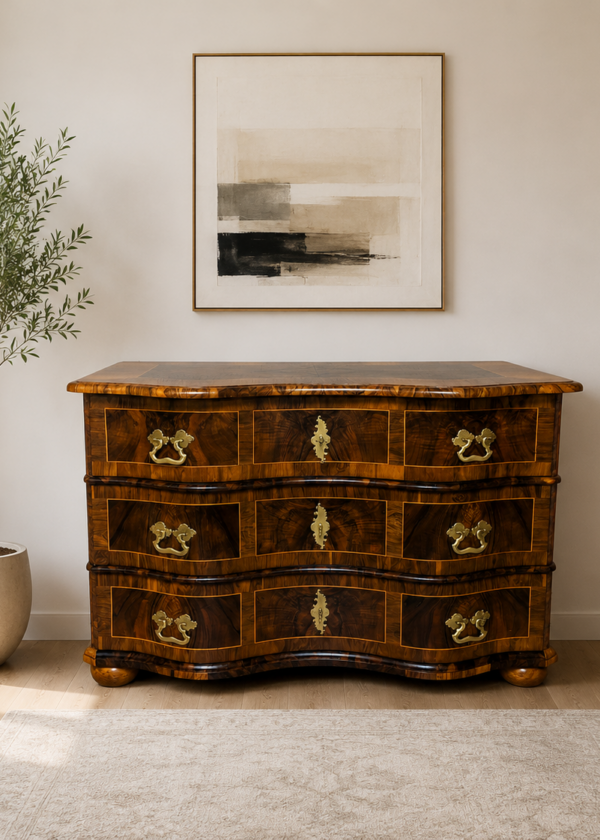 Barock Kommode Nussbaum Süddeutschland