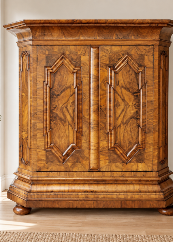 Barock Schrank Nussbaum 18 Jahrhundert