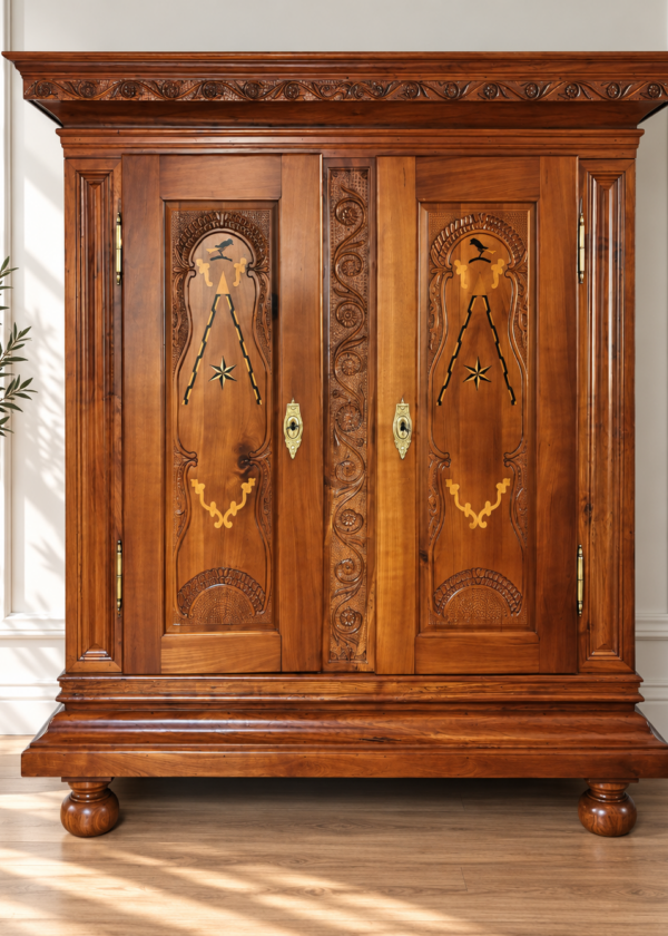 Barock Schrank Kirschbaum / Schreinermeister Heck um 1800