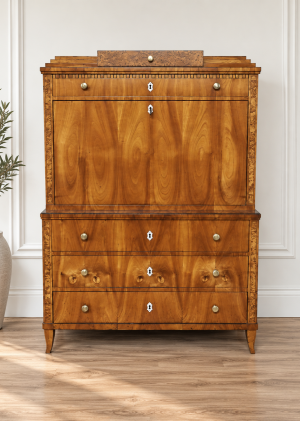Biedermeier Sekretär Kirschbaum um 1830