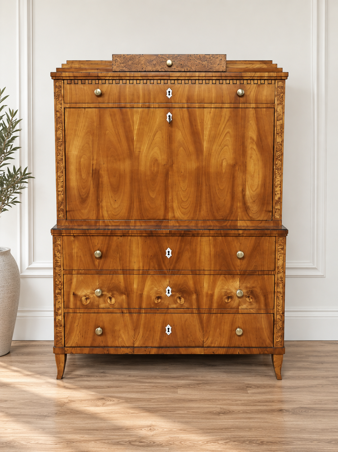 Biedermeier Sekretär Kirschbaum um 1830