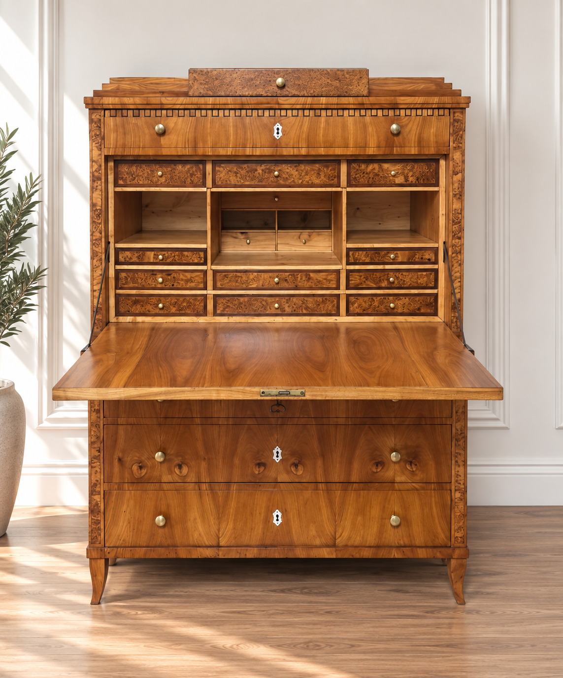 Biedermeier Sekretär Kirschbaum um 1830 – Bild 2