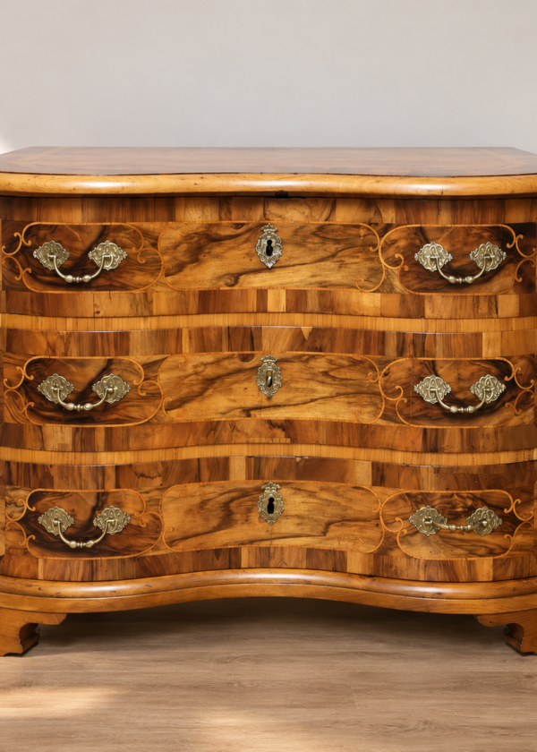 Barock Kommode Nussbaum / Braunschweig um 1750