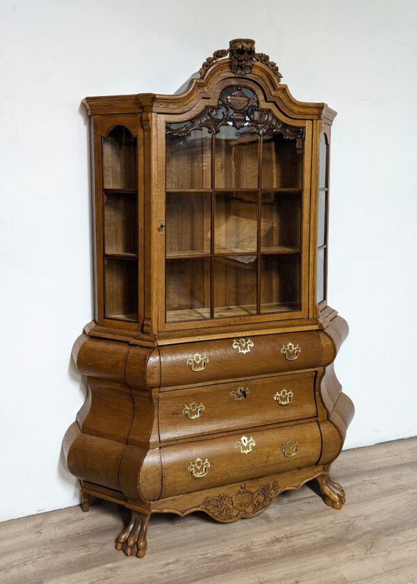 Barock Vitrine in Eiche 18 Jahrhundert Holland