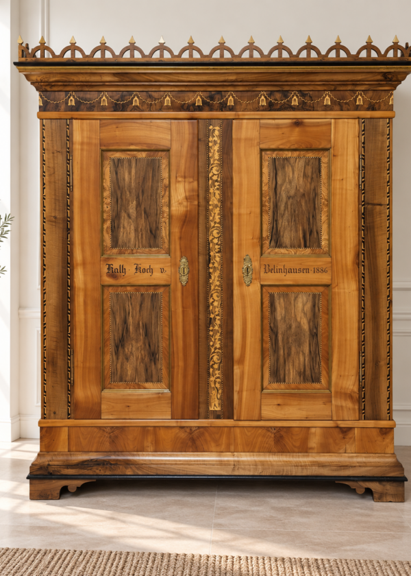 Marburger Hochzeitsschrank Kirschbaum
