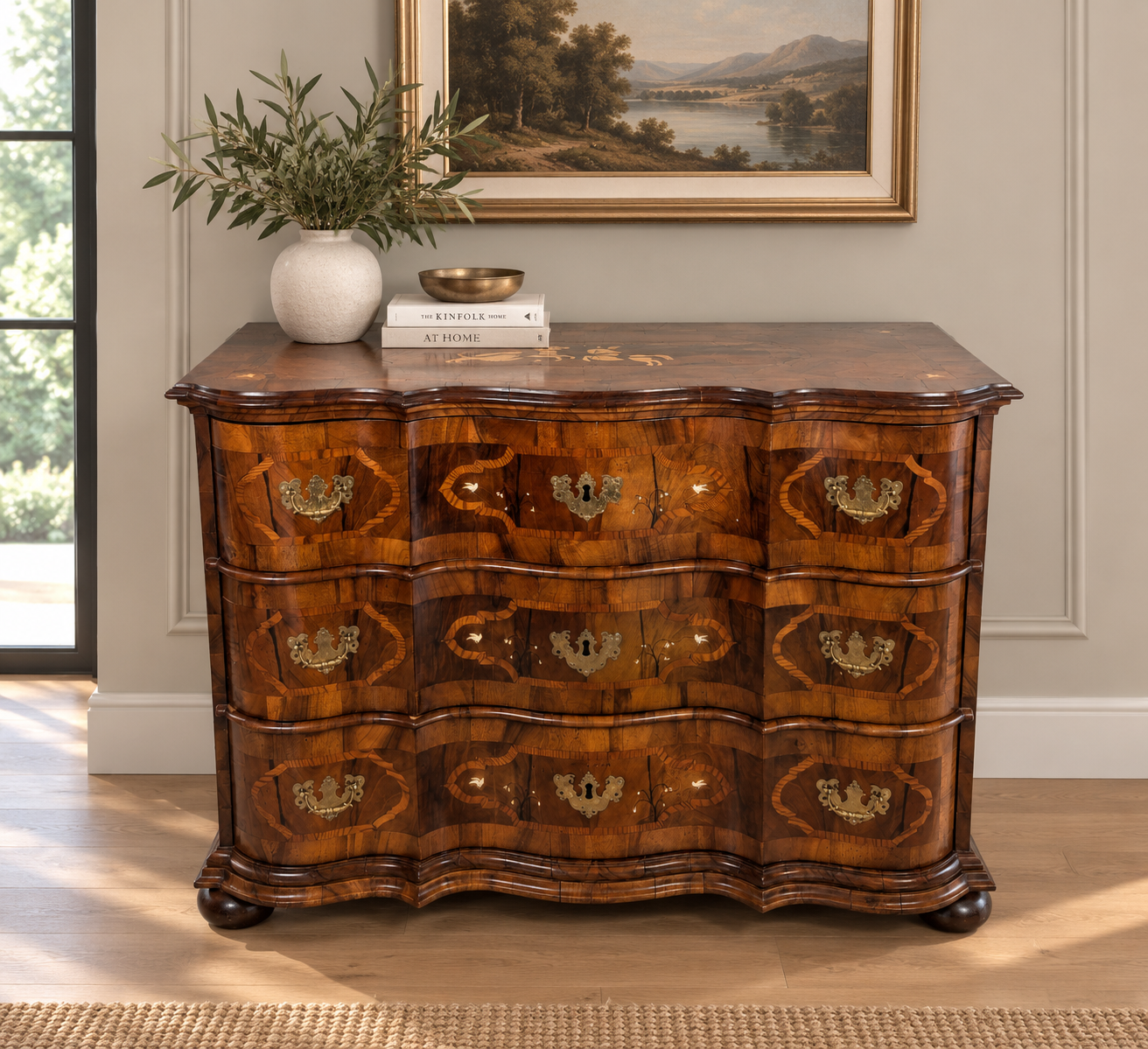 Barock Kommode Nussbaum Braunschweig um 1750