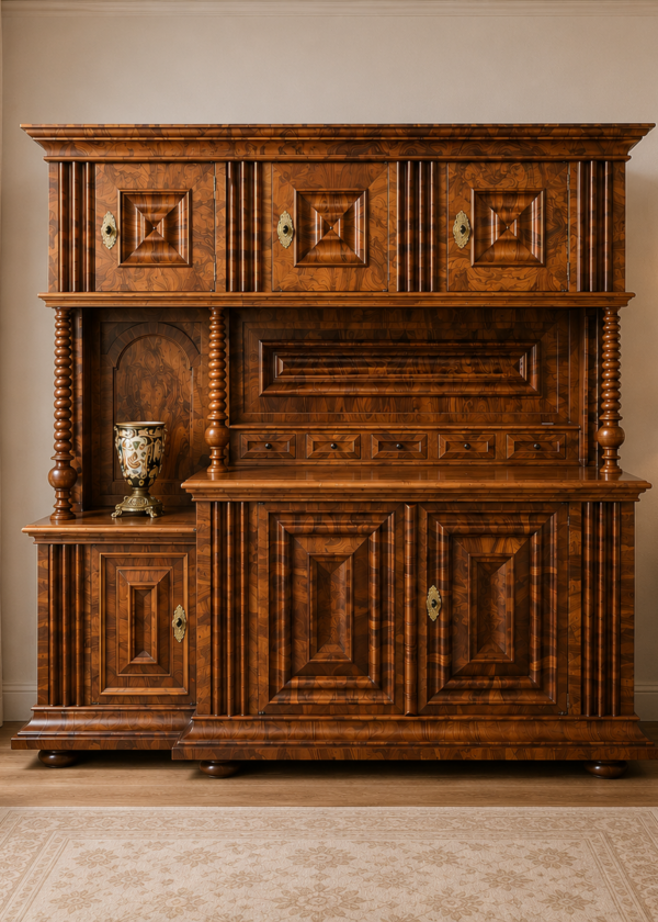 Nussbaum Buffet / Wellenschrank Zürich 18 Jahrhundert