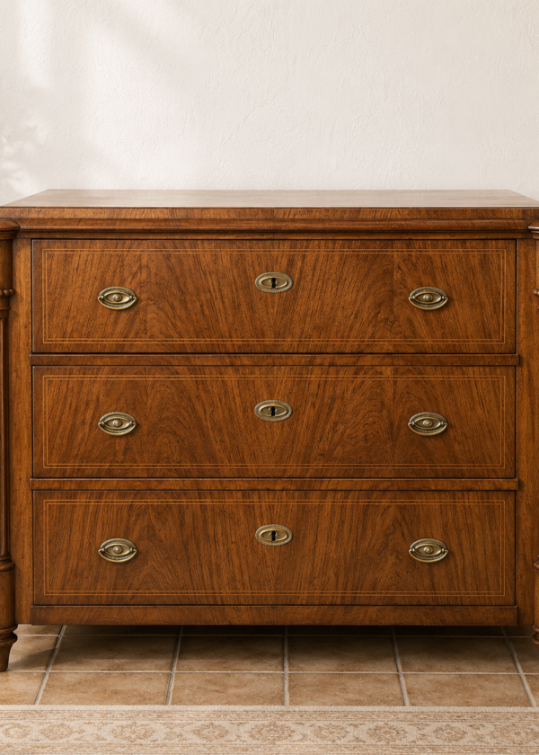 Biedermeier Eiche Kommode