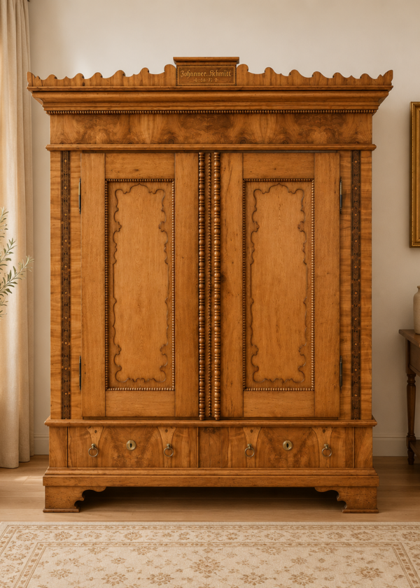 Eiche / Kirschbaum Schrank Hessen