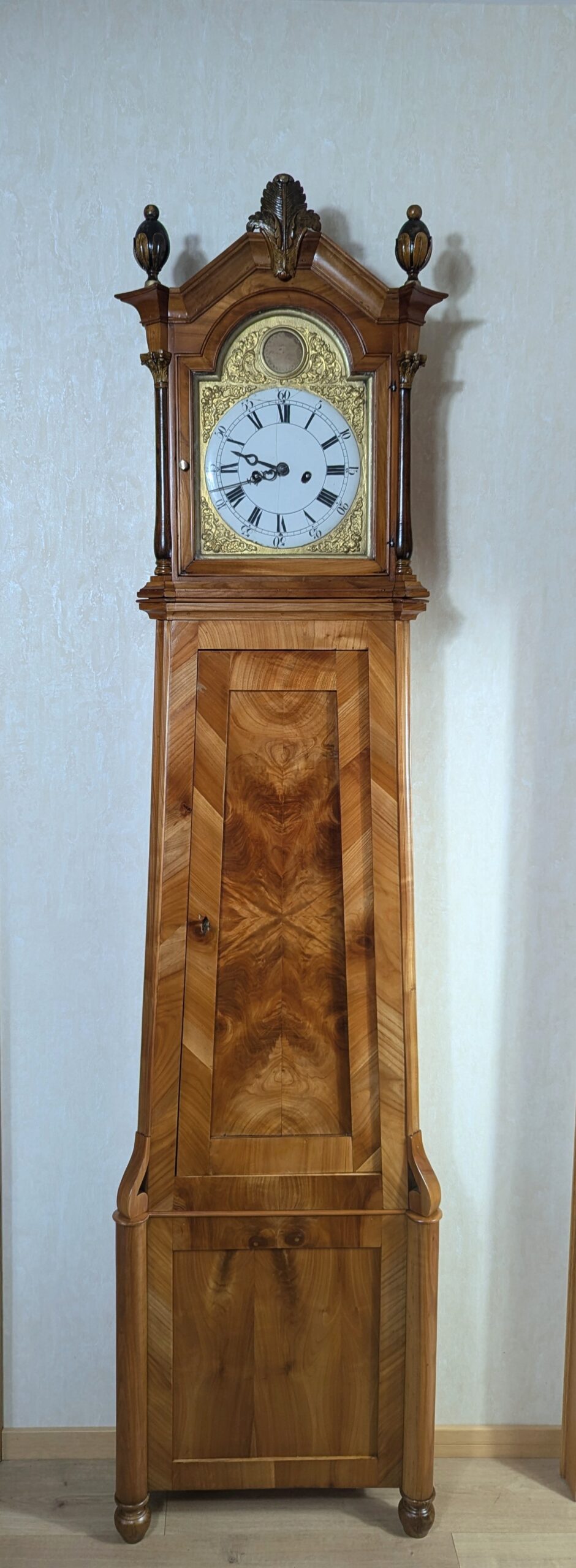 Bergische Standuhr Kirschbaum um 1800