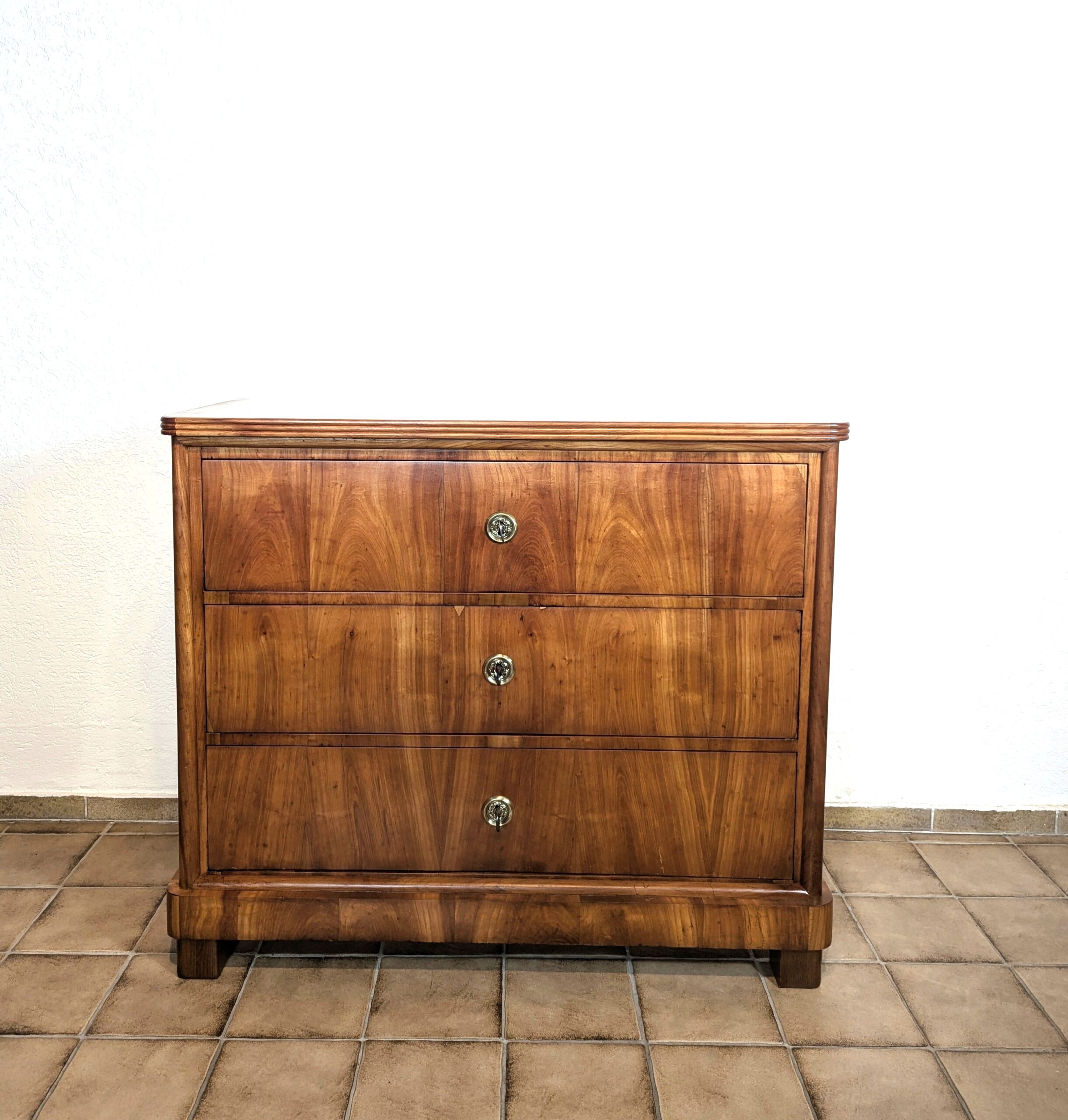 Biedermeier Kirschbaum Kommode