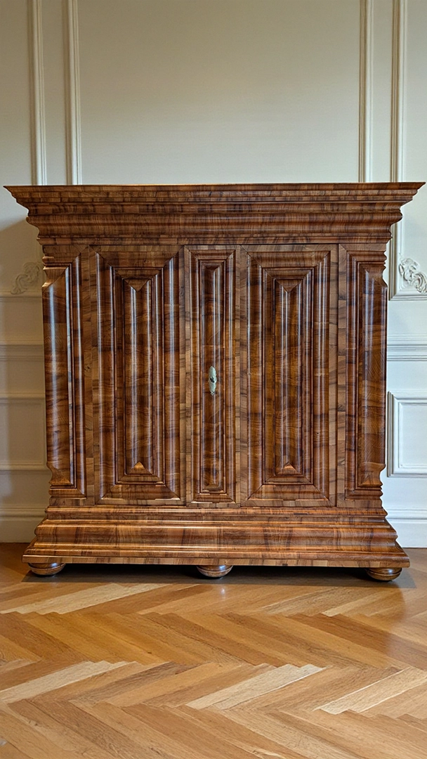 Frankfurter Nasenschrank mit wunderschönem Funierbild