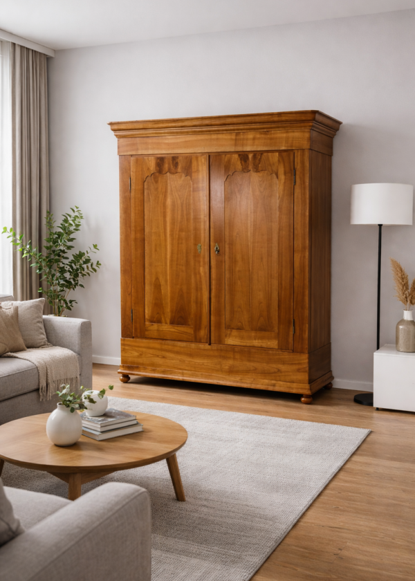 Biedermeier Kirschbaum Schrank