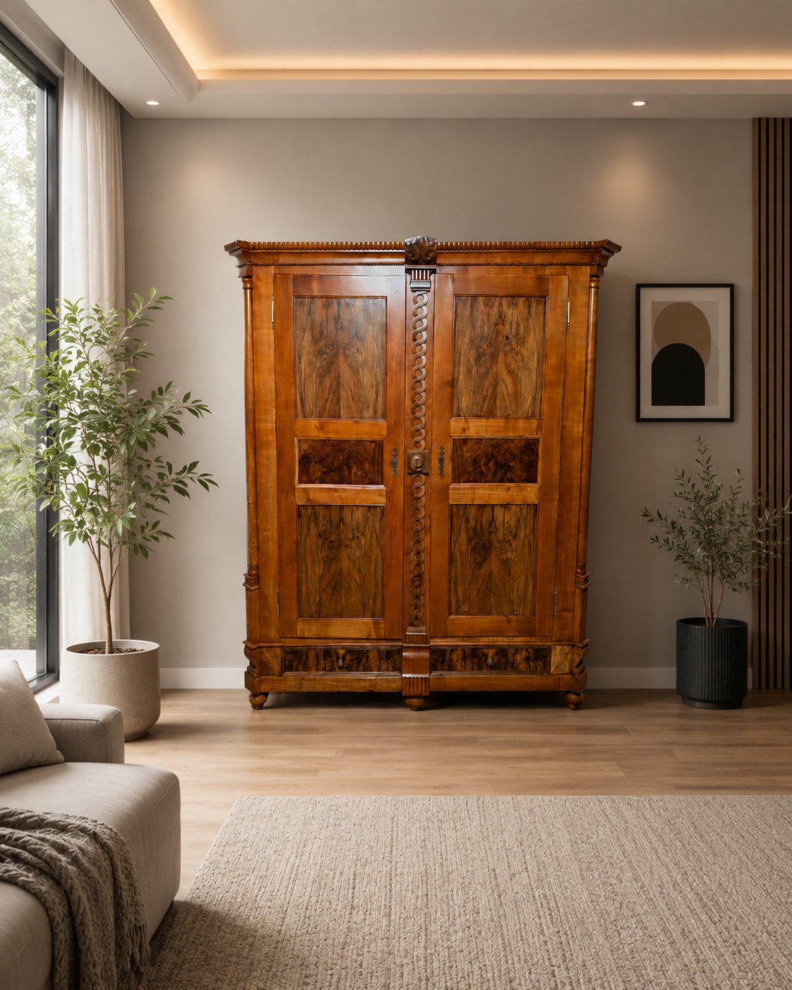 Louis Seize Kirschbaum Schrank