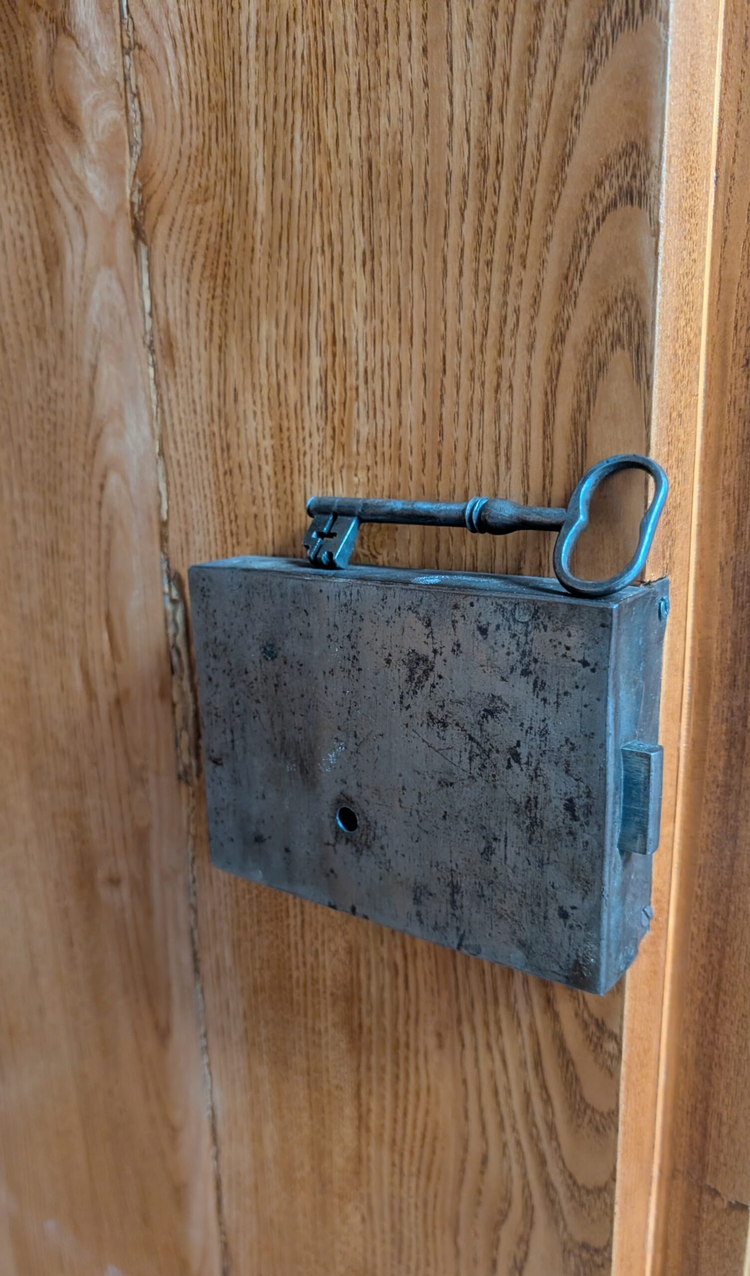Biedermeier Hochzeitsschrank Esche / Intarsien Schrank – Bild 8